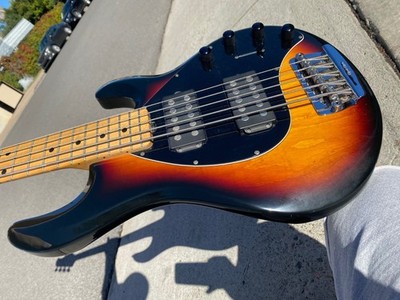 2008 Ernie Ball Music Man Stingray 5 HH Vintage Sunburst Levy's Gigbag w VIDEO
