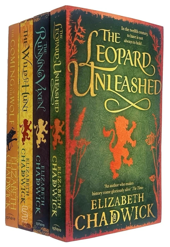 Elizabeth Chadwick Wild Hunt Series Books 1-4 Collection Set Running Vixen
