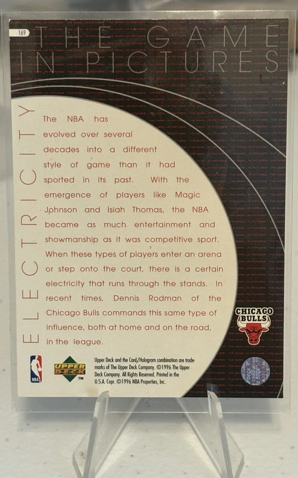 1996-97 Upper Deck Dennis Rodman Card #169 - Image 2 of 2