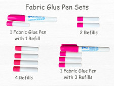 Fabric Glue Pen and Refills Sets No Need For Pins Temporary Holding For Fabrics