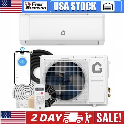 9000BTU Ductless Mini Split Systems Air Conditioner Heating & Cooling SEER2 18.5