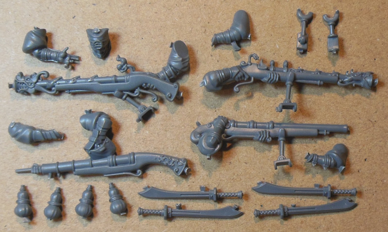 Warhammer - Grand Cathay - Sky War Lantern - Gunners w Crane Guns Arms - Bits #C