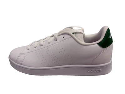 adidas Advantage Freizeitschuhe Jungen Sneaker Weiß Grün UK 5 US 5.5 EU 38 - Bild 1 von 4