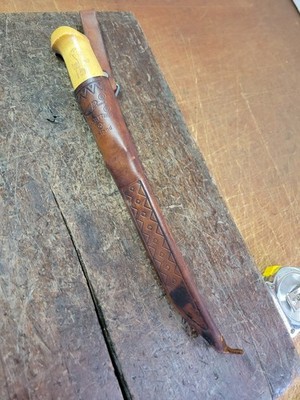 J Marttiini  Fishing Fillet Knife Finland With Leather Sheath