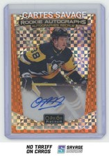 2024-25 OPC Platinum Rookie Auto Orange Checkers Owen Pickering 01/15 #R-OP