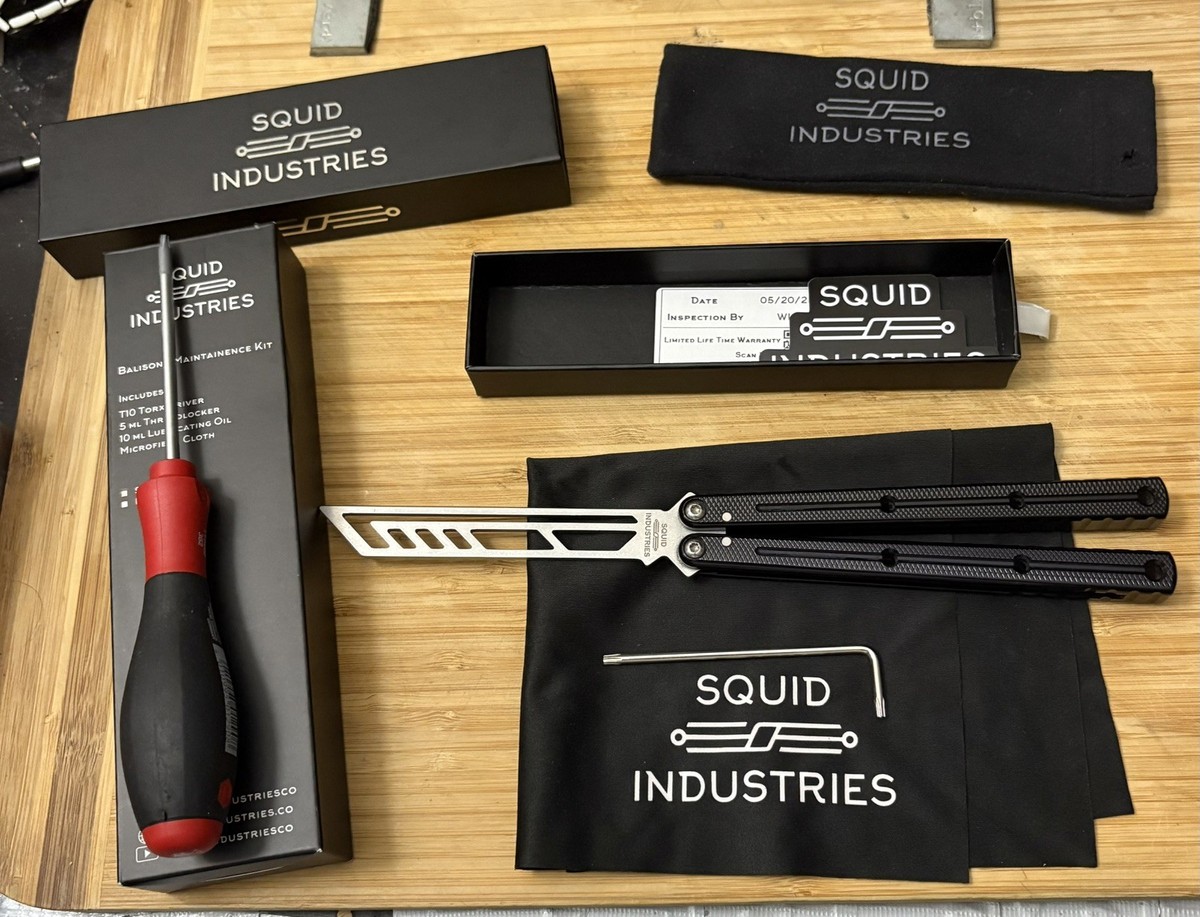 Squid Industries Krake Raken V3 TRAINER balisong | eBay