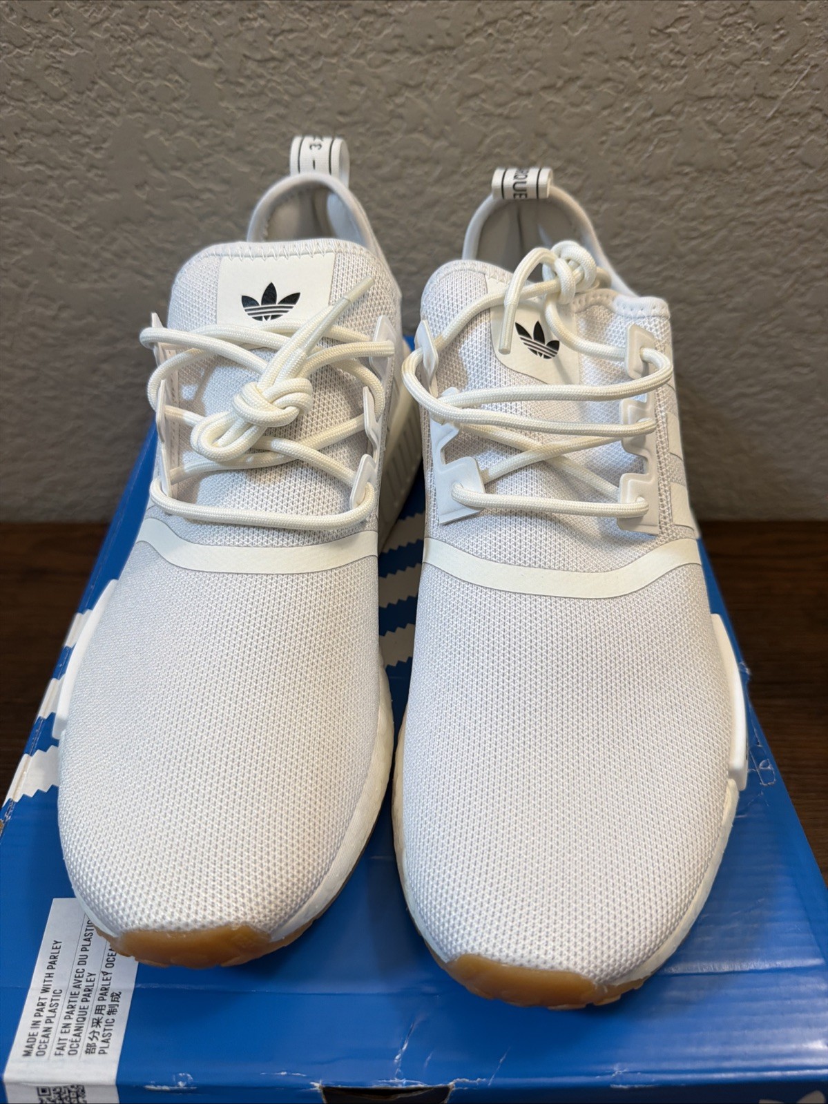 Size 9.5 - adidas NMD_R1 Originals Primeblue White Gum Bottom GZ9260 image 7