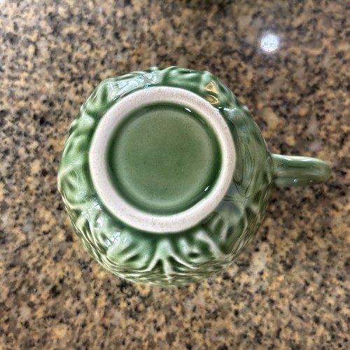 Bordallo Pinheiro Portugal Cabbage Leaf Demitasse 4 oz Cup Saucer Green - Picture 4 of 6
