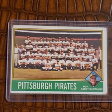 1976 Topps Team Checklist Danny Murtaugh #504 Pittsburgh Pirates Baseball