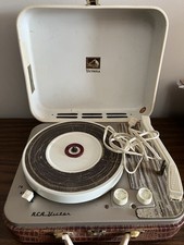 Vintage RCA Victor Victrola Portable Suitcase Record Player 1-EMP-2KK