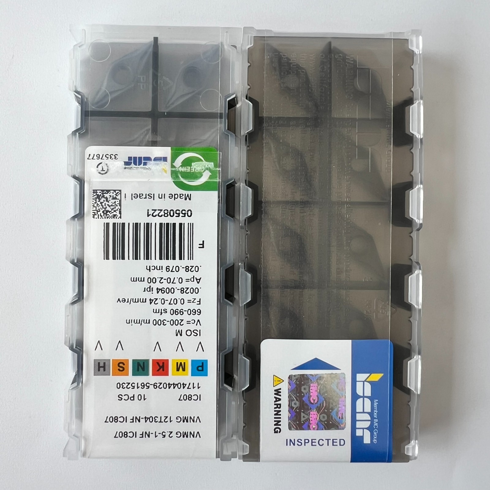 10Pcs/BOX Iscar VNMG12T304-NF IC807