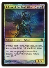Sphinx of the Steel Wind #9 (Foil) NM Premium Deck Series: Graveborn Magic MTG