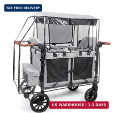 Clear Stroller Rain Cover for Trolley Cart, Rain Cover for Wagon Stroller with M