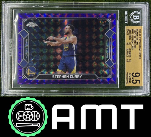 Stephen Steph Curry BGS 9.5 2025-26 Topps Chrome Update 50/75 Purple Geometric