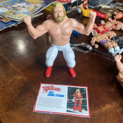 WWF Wrestling BIG JOHN STUDD Complete w/ Bio Card ...