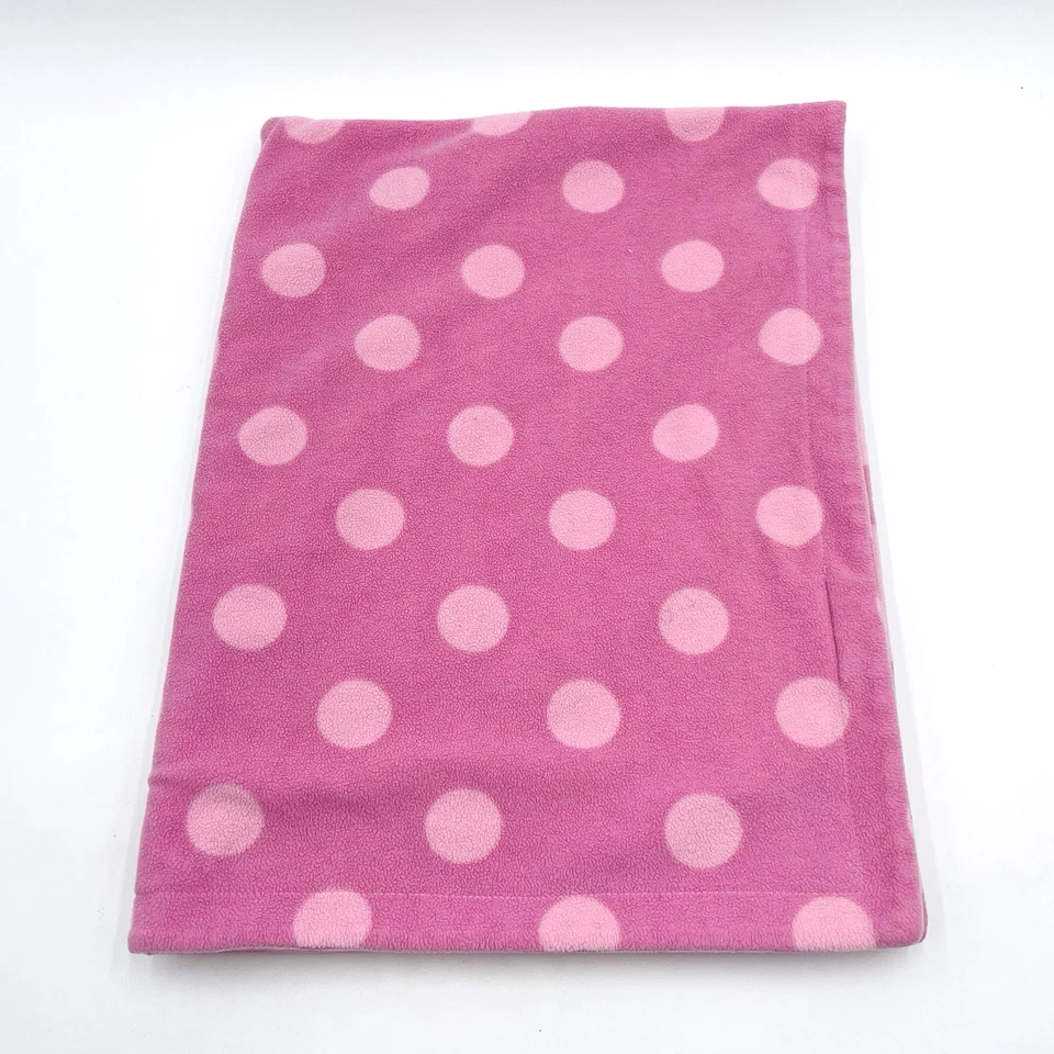 Amy Coe Manta Bebé Lunares Rosa Microfleece Rosa Reversible Foto 2 de 4