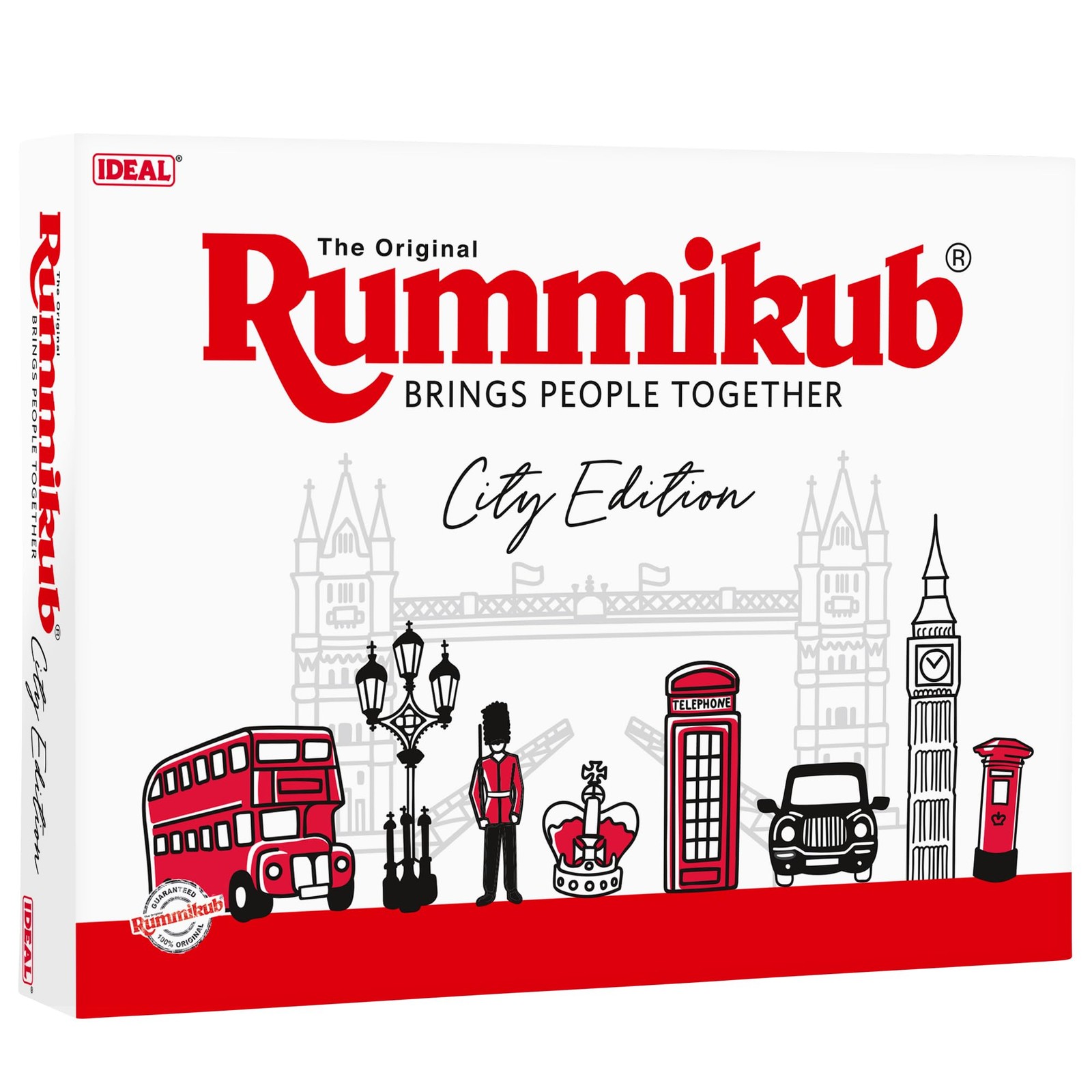 Rummikub IDEAL City Edition Объединяет людей в семейных играх для 2-4 игроков 7190₽