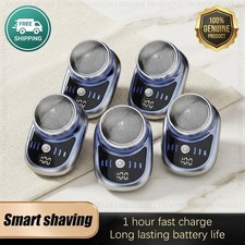 Imagen de Mini Portable Electric Shaver Wireless Charging Travel Razor Beard Hair Trimmer