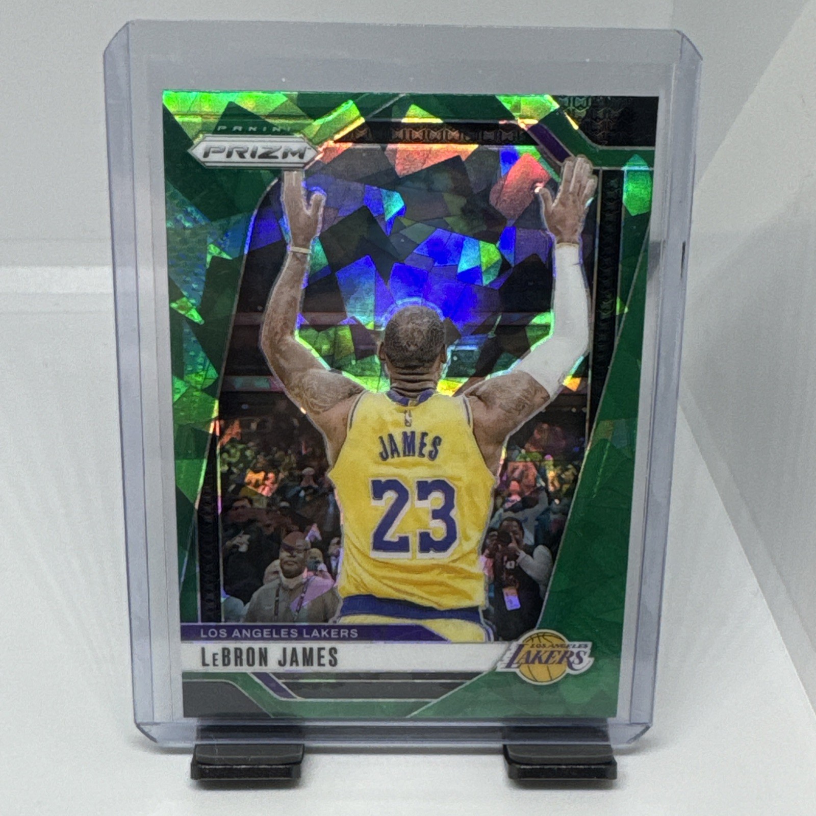 2024-25 Panini Prizm LEBRON JAMES Green Cracked Ice SP Los Angeles Lakers #130