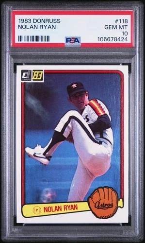 1983 Donruss - Nolan Ryan #118 PSA 10 Gem Mt