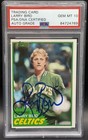 Larry Bird Signed 1981 Topps #4 PSA/DNA GEM 10 AUTO Celtics HOF