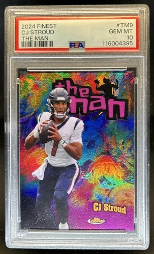 2024 Topps Finest CJ Stroud The Man SSP #TM-9 Texans PSA 10 GEM MINT