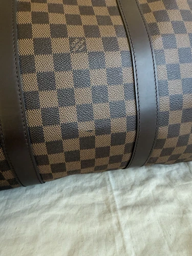 Auténtico bolso de viaje Louis Vuitton Keepall Bandouliere 55 Damier Level - Imagen 2 de 24