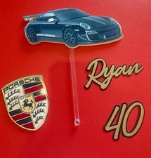 Super Car And Logo themed personalised Cake Topper CollectionAny Name & Age