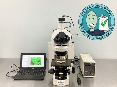 Nikon Eclipse 80i Fluorescence Microscope with Warranty SEE VIDEO