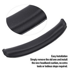 3pcs Headphone Replacement Headband Pad Soft Protein Leather Headband Cushion
