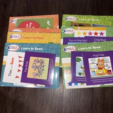 Hooked on Phonics Book Learn to Read Lot of 7 Books Workbooks Bob Books Stickers