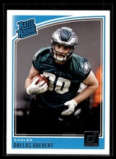 Dallas Goedert 2018 Donruss Rated Rookie Card #347. rookie card picture