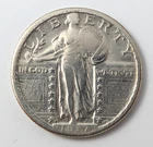 1917 D Type 2 Liberty Standing Quarter T2 25C Very Good VG/F Details - Cleaned