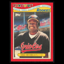 Mike Devereaux Rookie #8 1990 Topps ToysRUs Rookies Baltimore Orioles Baseball