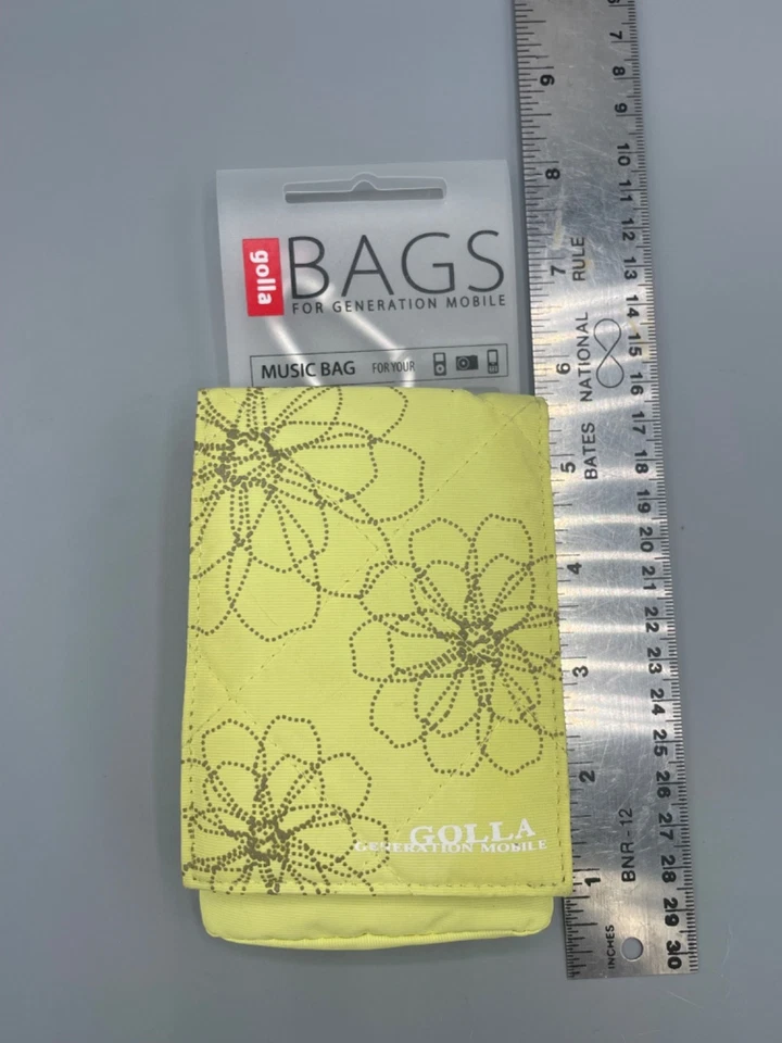 NEW Golla Lime Green Flower Case MP3 Camera iPhone iPod GPS Music Travel Bag - Image 2 of 4