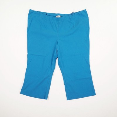 Ulla Popken Damen Caprihose Blau Gr. 58 Bengalin Stretchhose XXL Top Zustand Hig