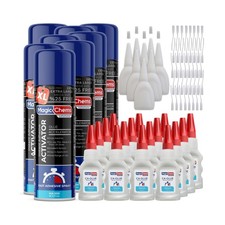CA Glue with Activator 16 x 3.5 oz  8 x 16.9 fl oz , Cyanoacrylate Glue and...