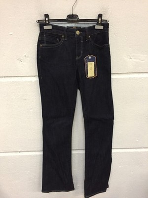 Mavi Damen Jeans Flare Mid-Rise, Bootcut Dunkelblau W27 L33