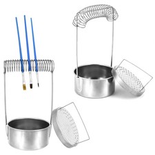 QWORK Portable Artist Brush Washer with Removable Screen, 1 Count (Pack of 2)