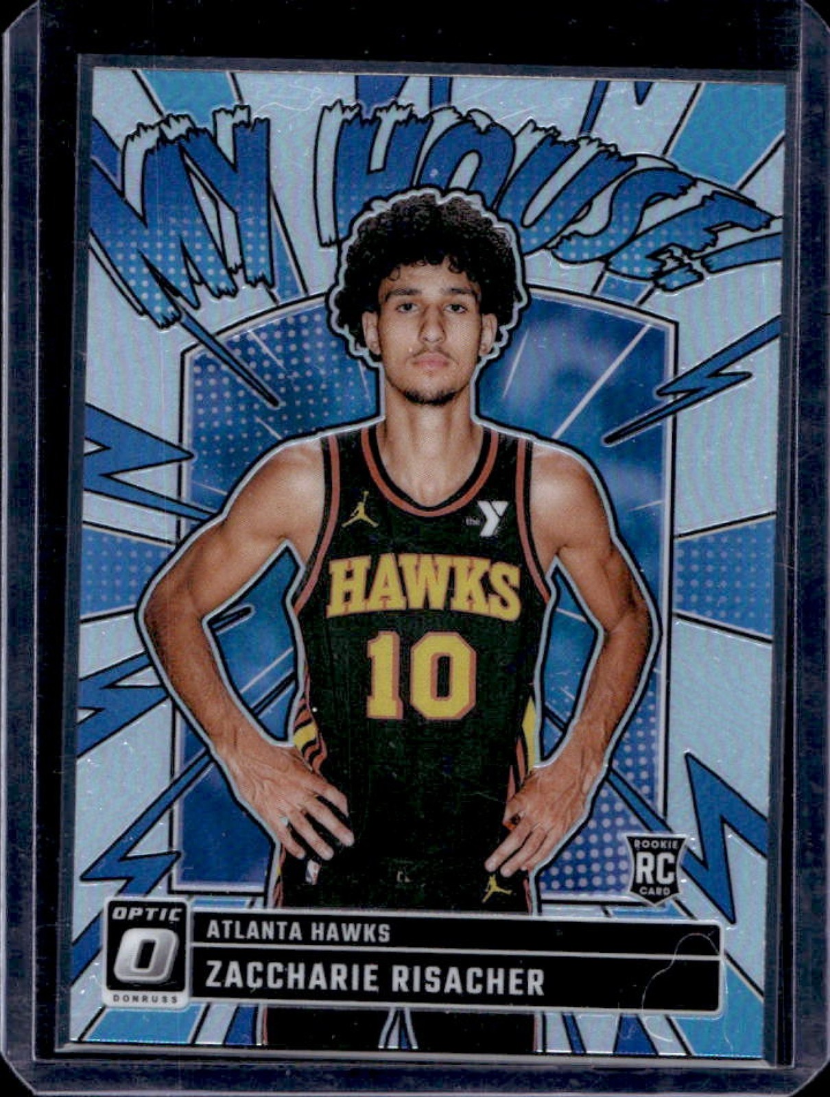 2024-25 Donruss Optic Zaccharie Risacher My House RC Holo #13 Hawks
