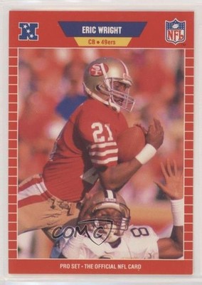 1989 Pro Set Eric Wright #479 te2
