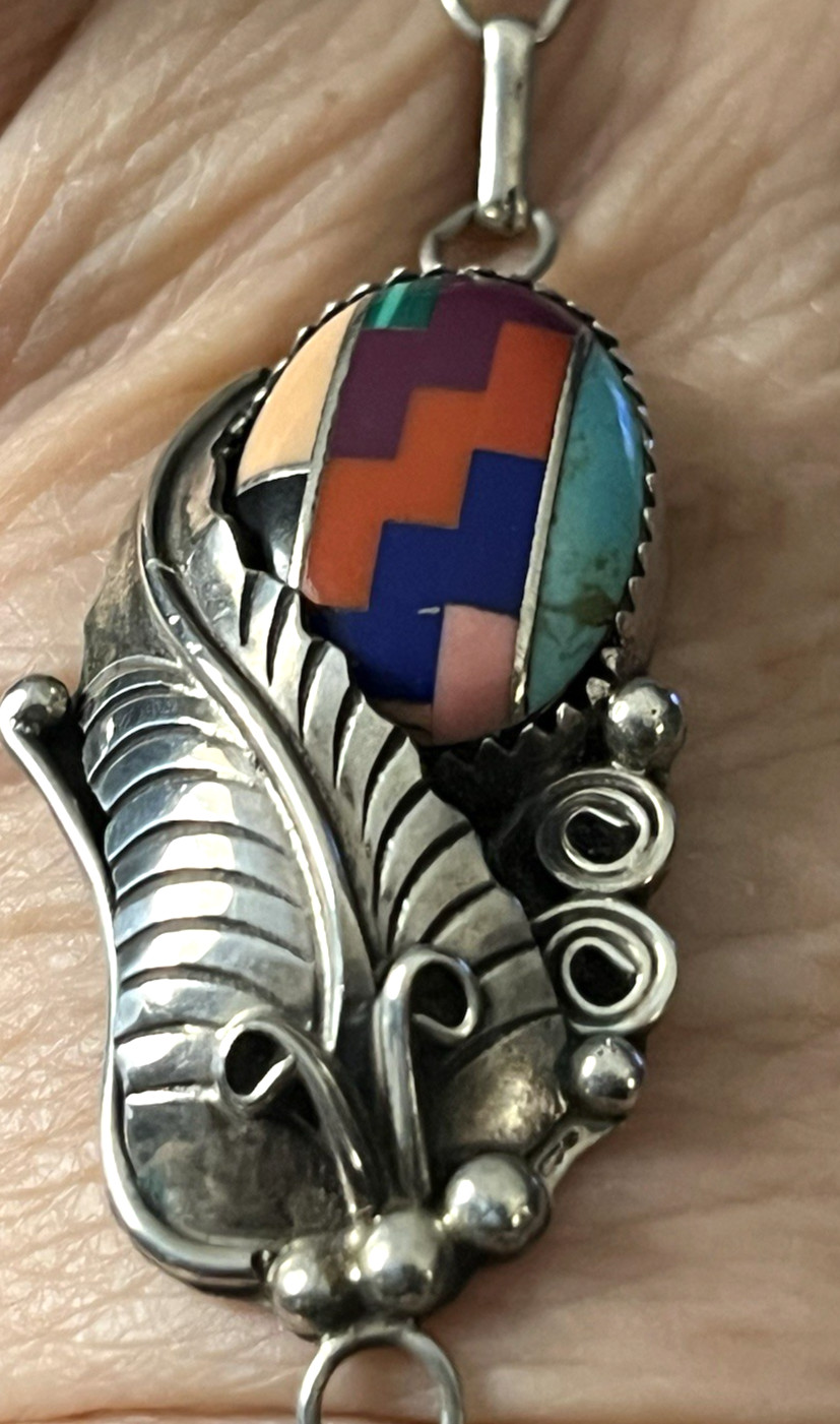 H Signed Native American Slave Cuff Bracelet Vint… - image 15