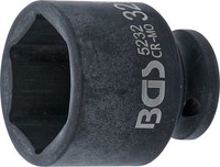 BGS 5232 Kraft-SteckschlüSsel-Einsatz Sechskant | Antrieb Innenvierkant 12,5 Mm