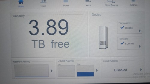 Western Digital WD My Cloud 4TB Personal Cloud Storage NAS HDD - Afbeelding 8 van 9