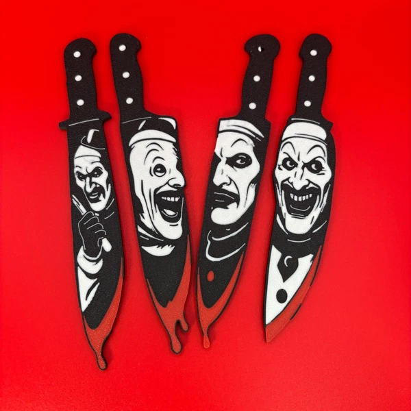 Terrifier Spooky Halloween Horror Knife Set, Horror Movie Decor Gift