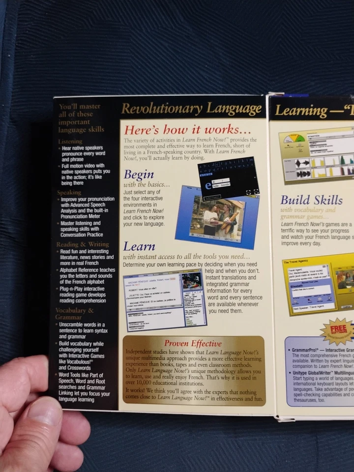 LEARN FRENCH NOW! DELUXE EDITION! - CD-ROM BOX SET - Factory Sealed! - Image 4 of 4