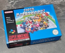 Super Mario Kart - UK PAL - SNES - Empty Handmade Replacement Box & Tray