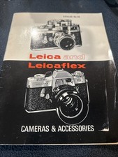 Vintage Leica  Leicaflex  Cameras  Accessories Catalog No. 38  1965