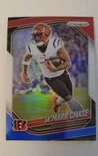 2025 Panini Prizm - Ja'Marr Chase #208 Red White & Blue Prizm