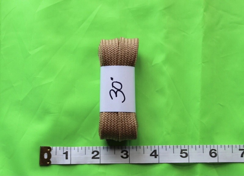 NEW 1 PAIR OF 30 INCH WIDE SHOELACES TAN KHAKI COLOR HOODIES STRINGS SHOE LACE